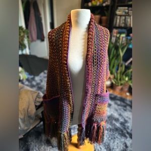 Handmade Crochet Pocket Scarf
